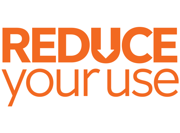 Reduce your Use logo in orange